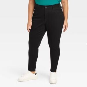 Ava & Viv High Rise Skinny Black Jeans Women’s 17 Stretchy Denim Fabric NEW!